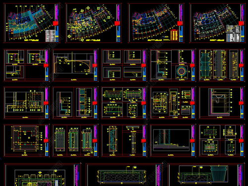 精品意式餐厅cad施工图含效果图设计平面图下载